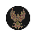 Hand Painted Acrylic Phoenix Print Cork Coaster