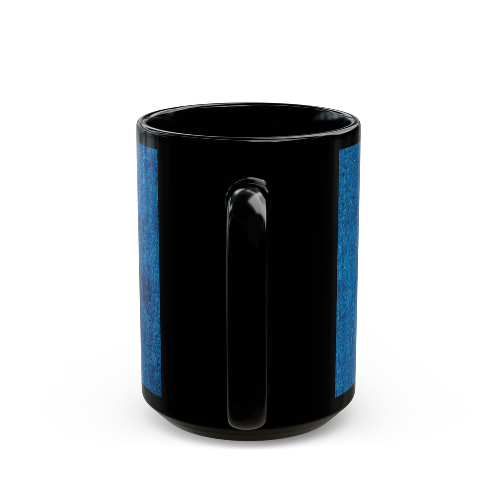 RisingAshesArt Logo Blue Mug- Black(11oz & 15oz)