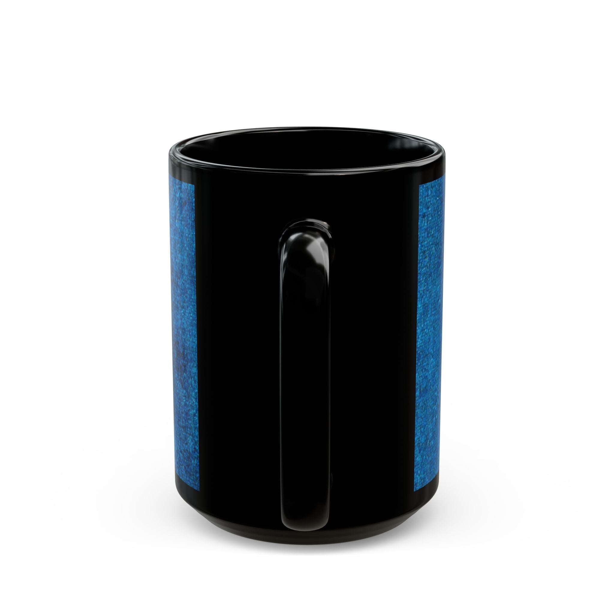 RisingAshesArt Logo Blue Mug- Black(11oz & 15oz)