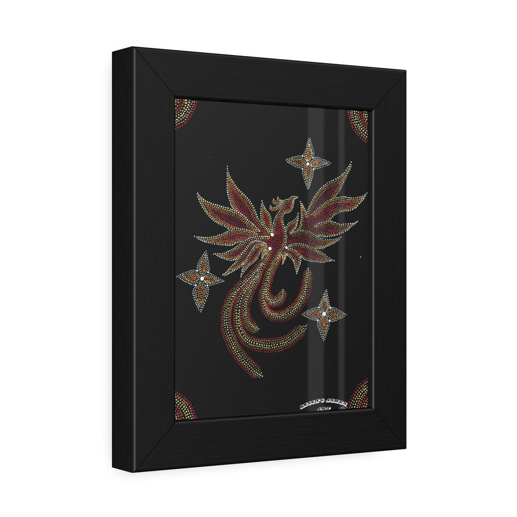 Hand Painted Acrylic Phoenix Star Print