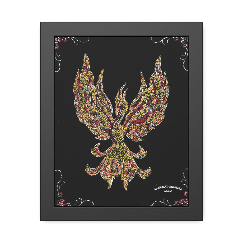 Hand Painted Acrylic Phoenix Print