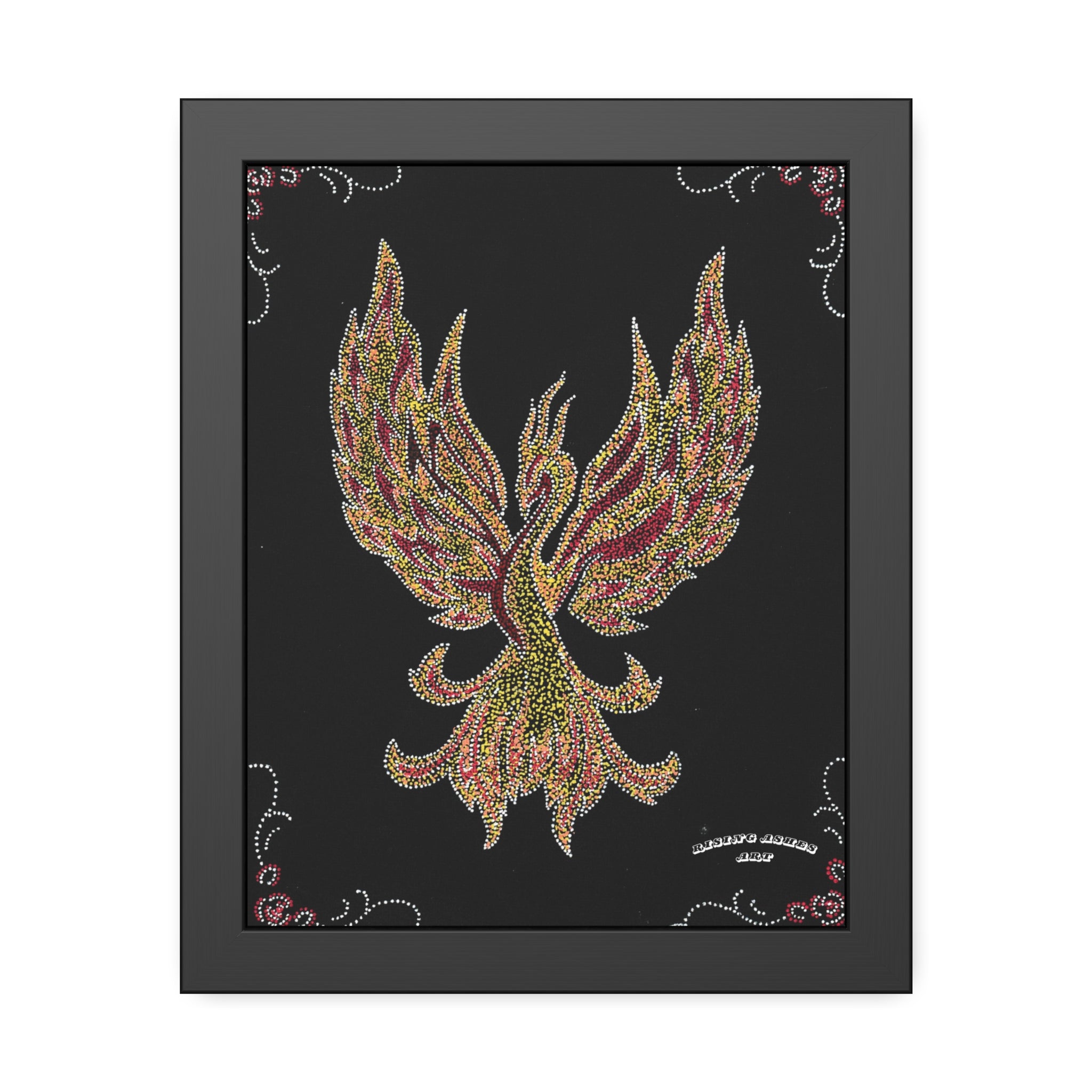 Hand Painted Acrylic Phoenix Print
