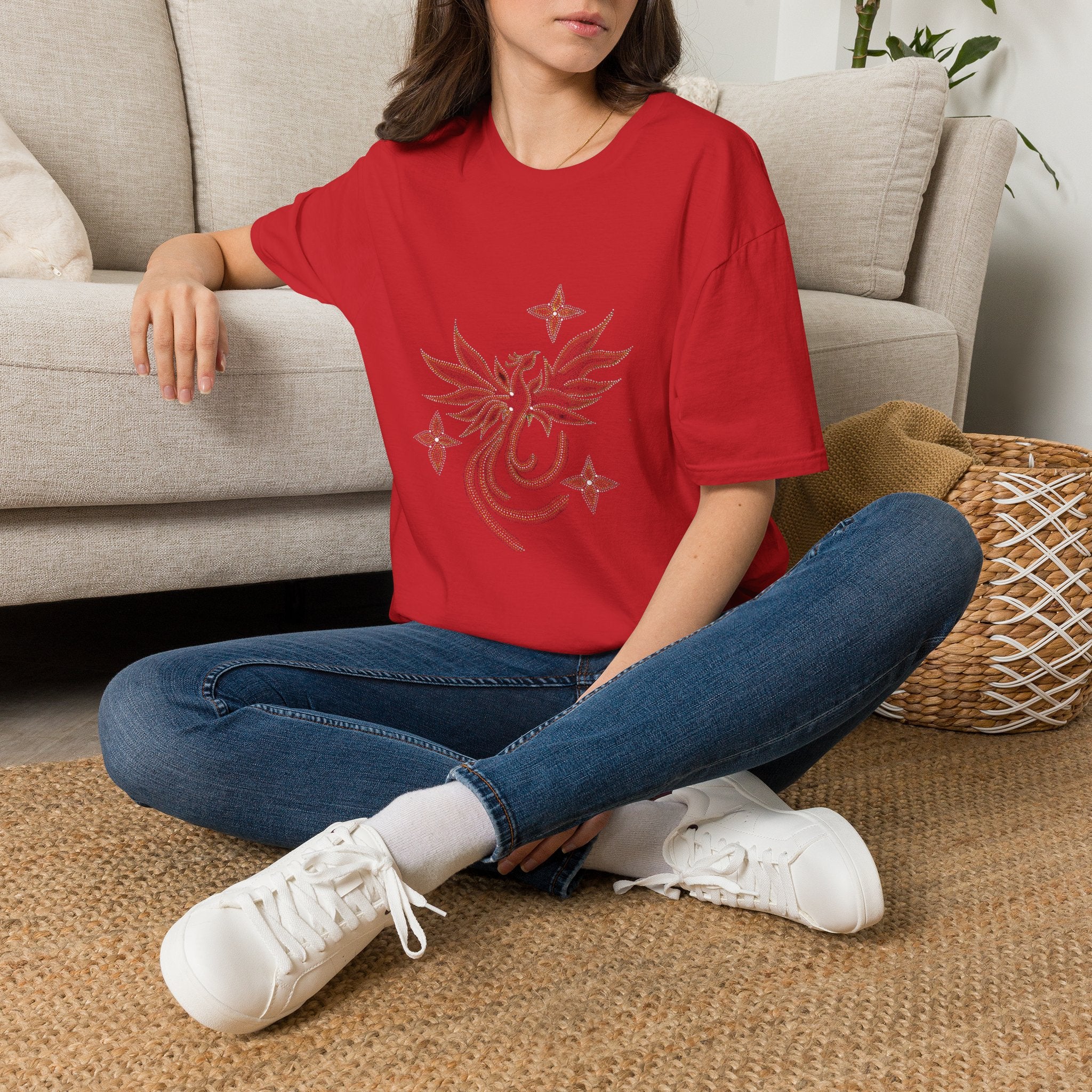 Phoenix Star Acrylic Print T-Shirt