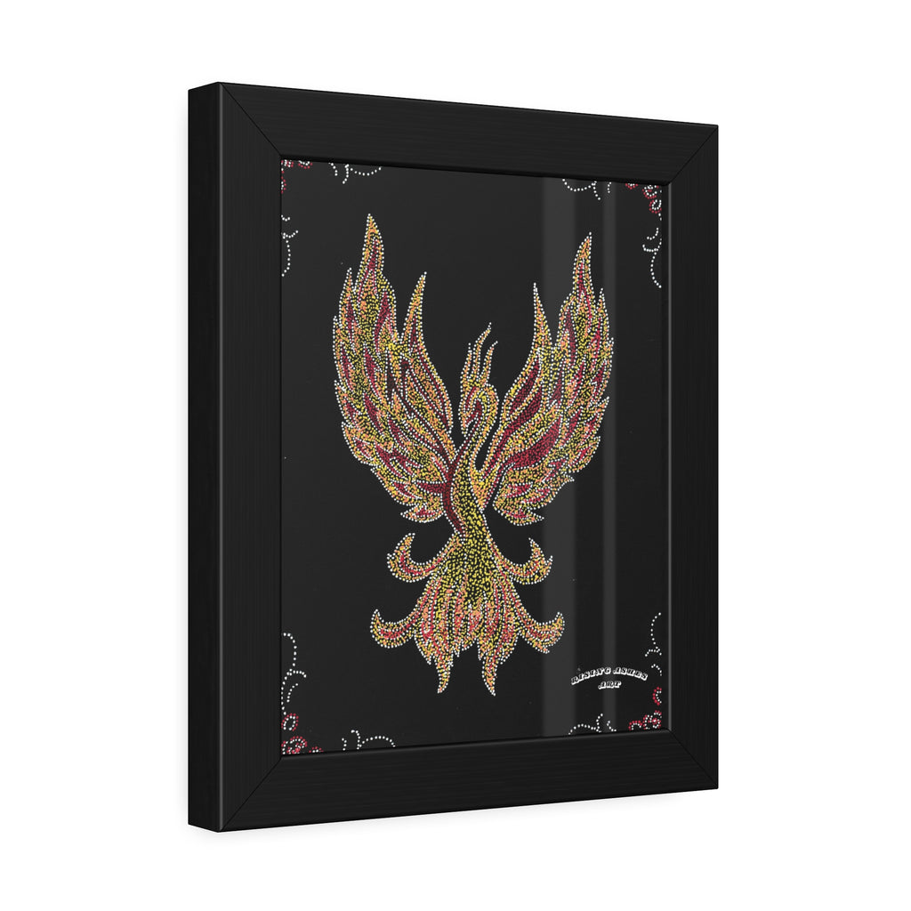 Hand Painted Acrylic Phoenix Print
