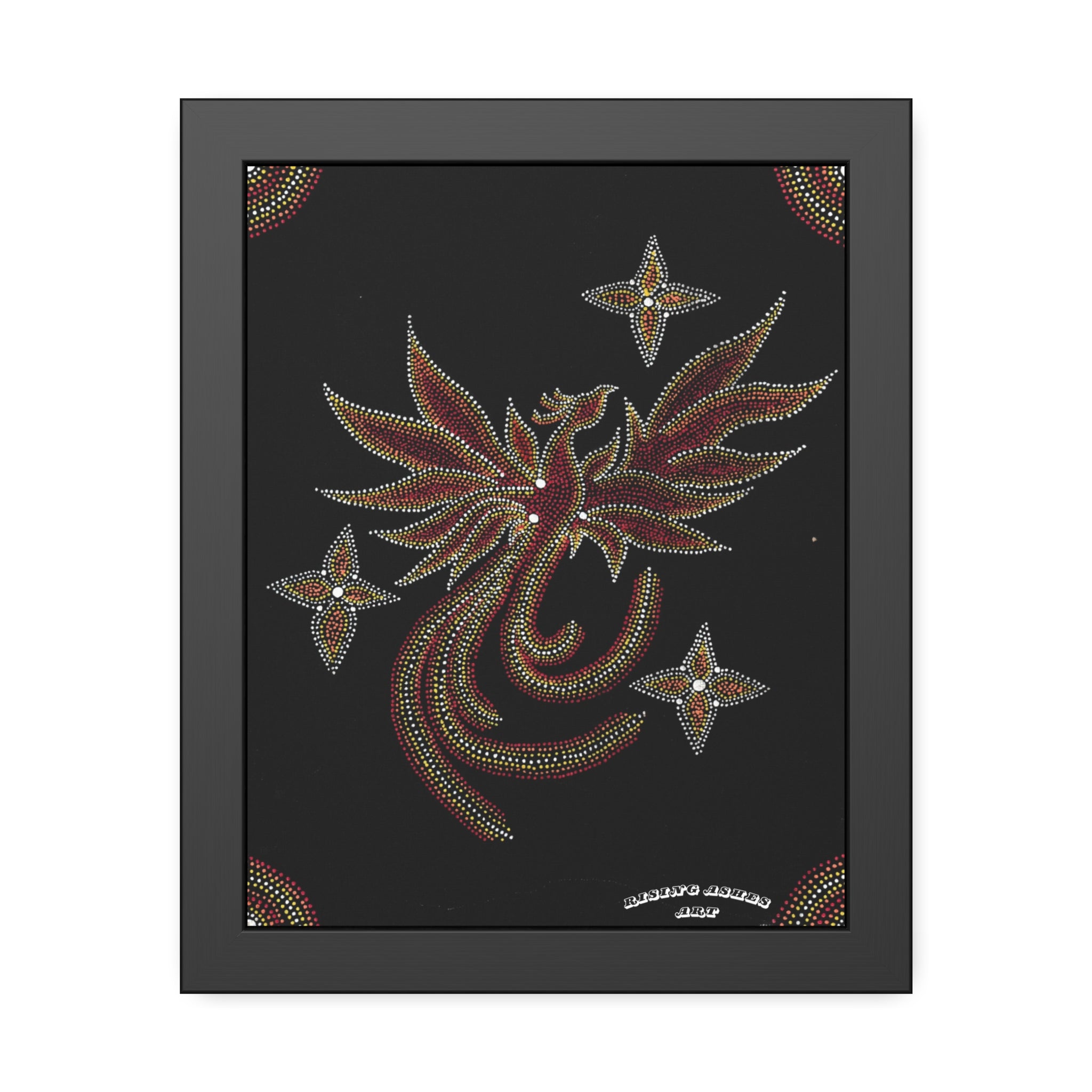 Hand Painted Acrylic Phoenix Star Print