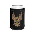 Hand Painted Acrylic Phoenix Print Can Cooler Sleeve