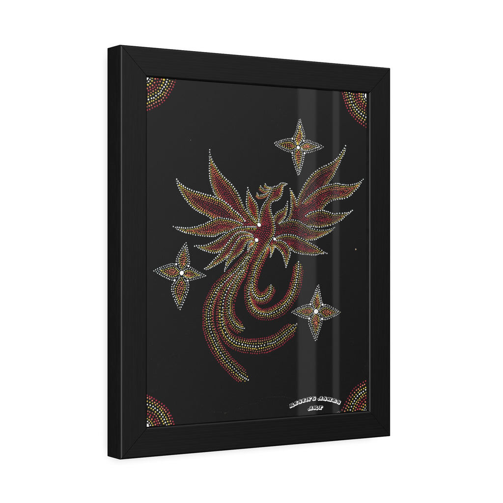 Hand Painted Acrylic Phoenix Star Print