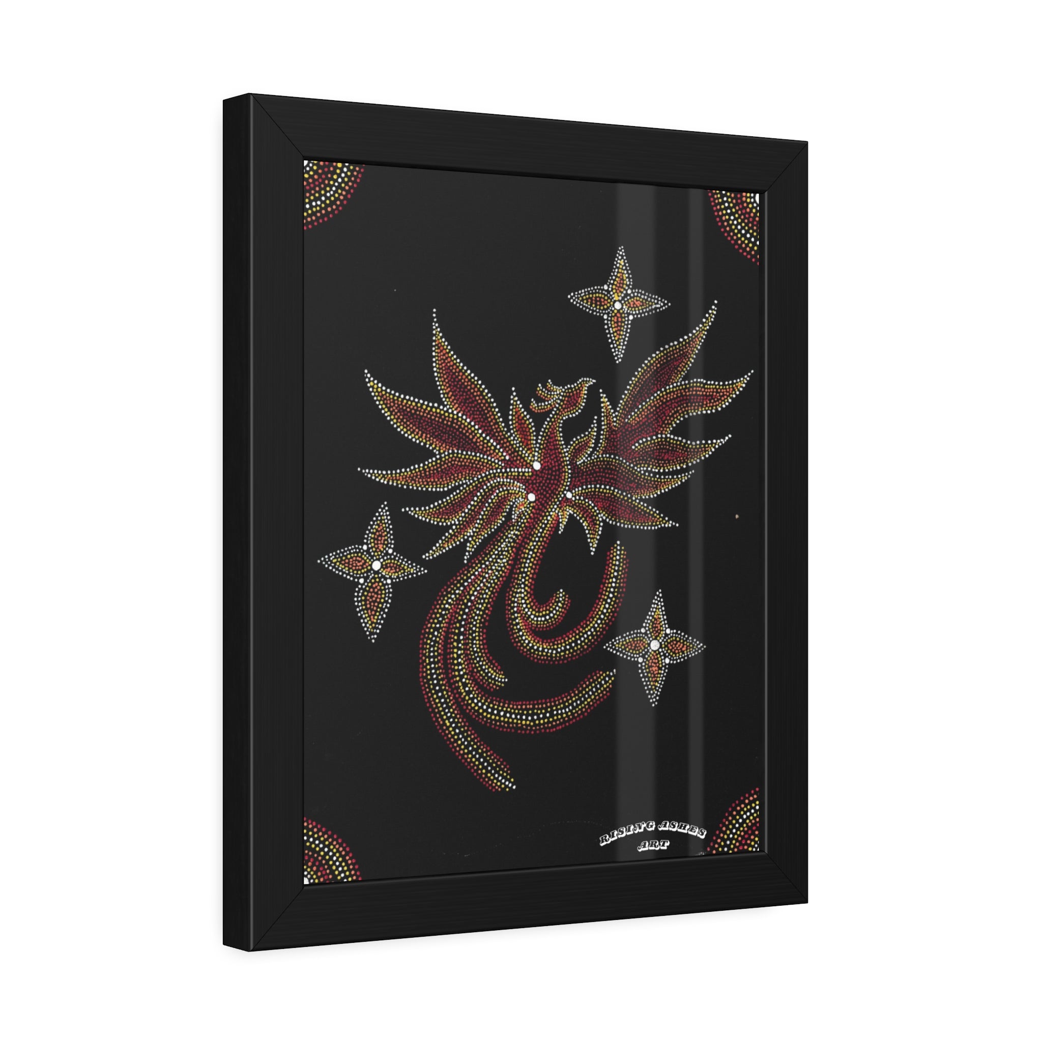 Hand Painted Acrylic Phoenix Star Print