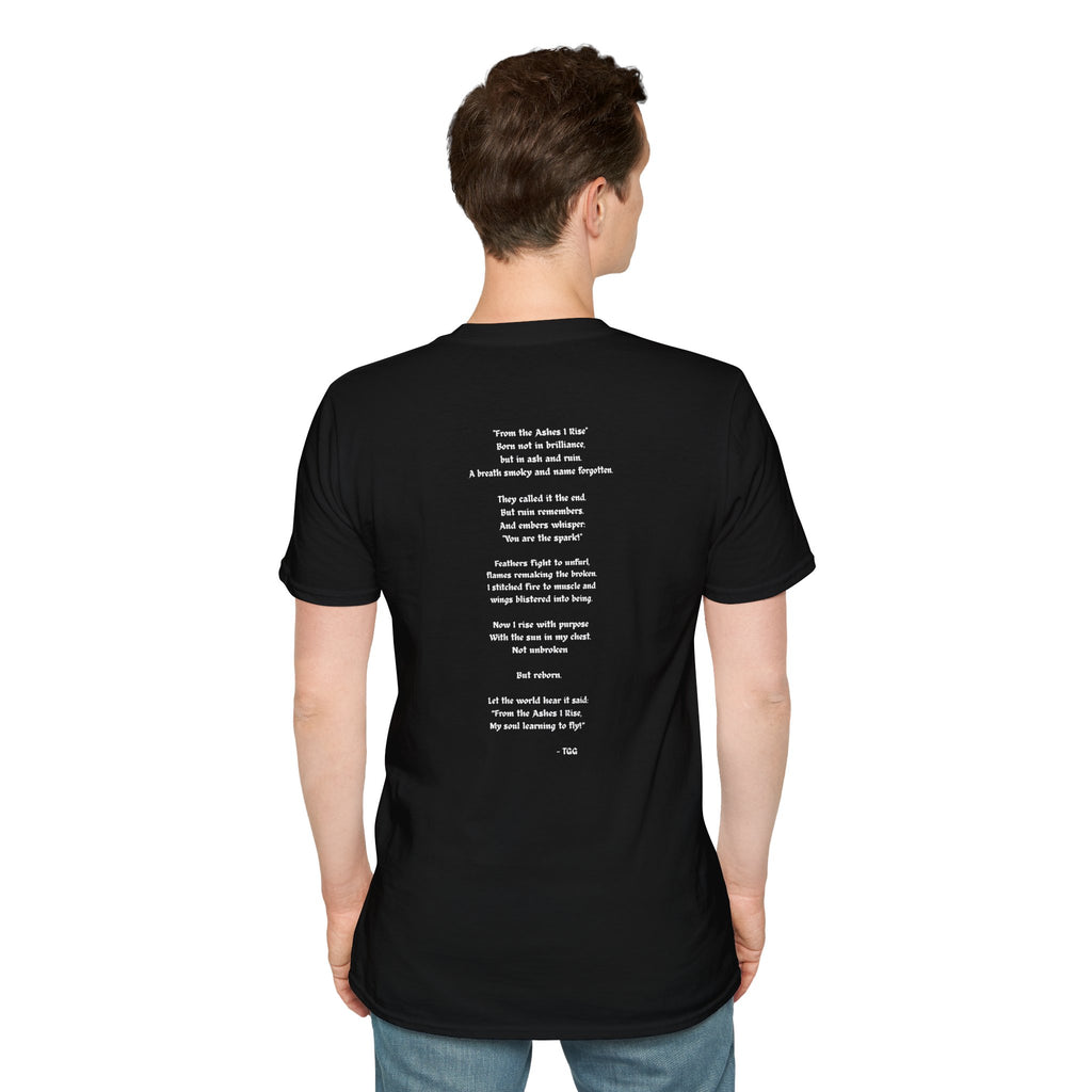 Floral Feather Acrylic Print T-Shirt