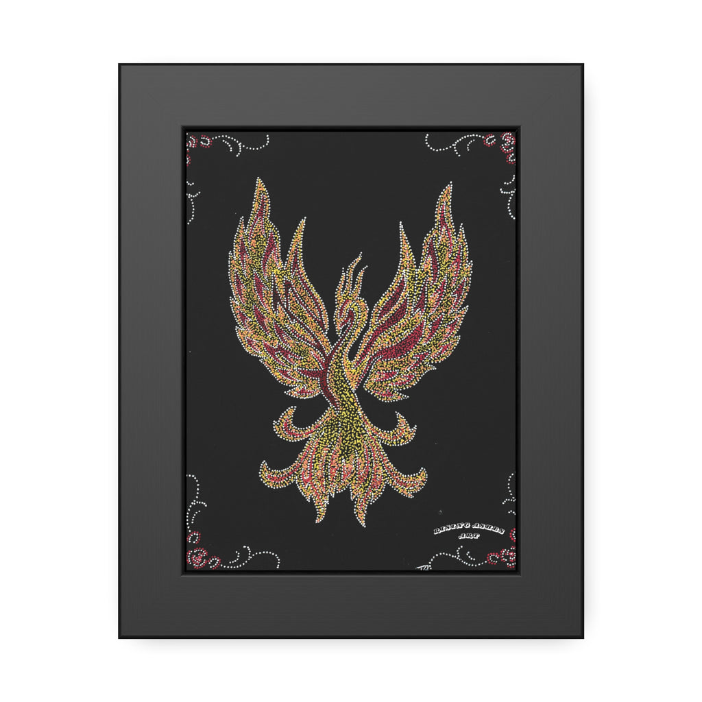 Hand Painted Acrylic Phoenix Print