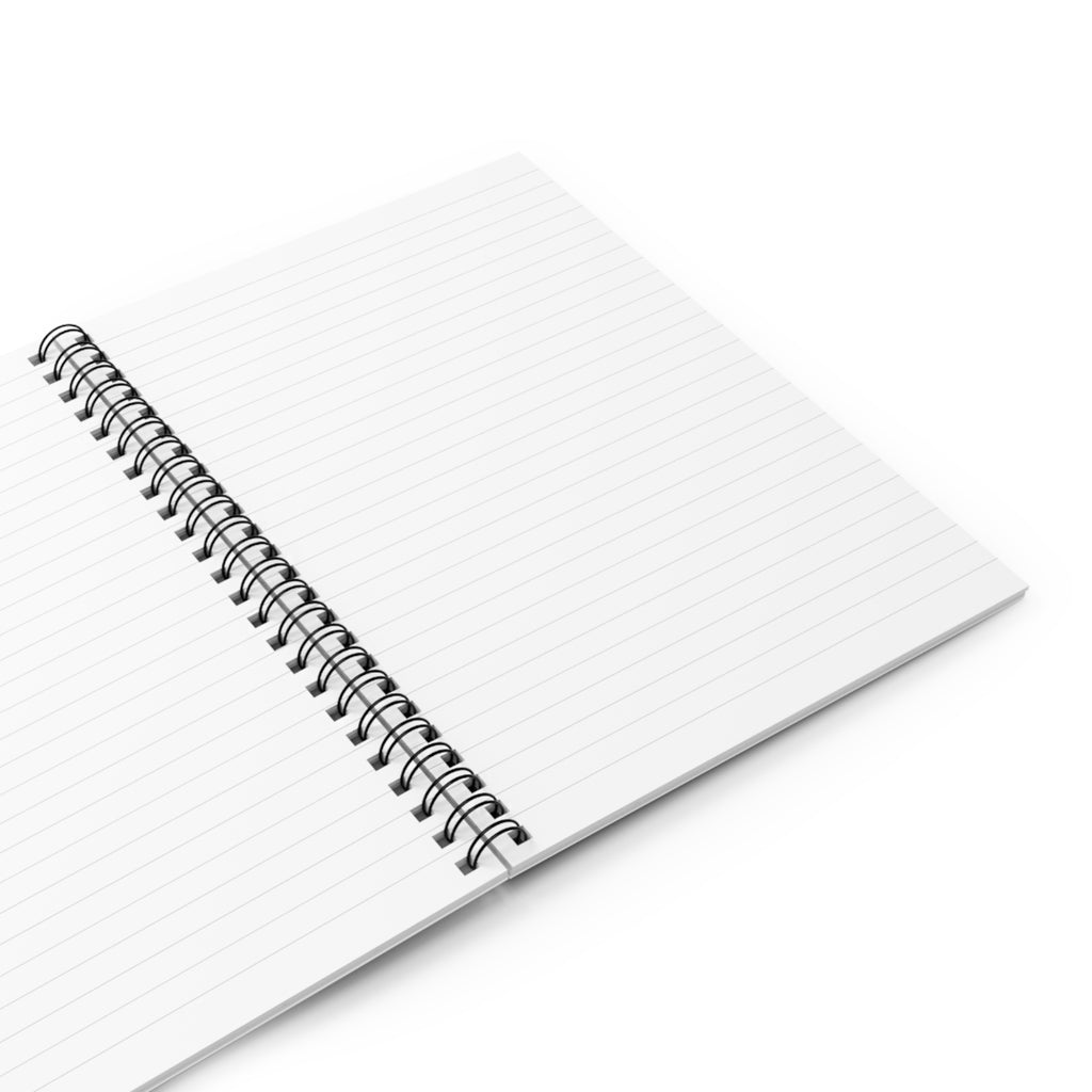 RisingAshesArt Logo Blue Spiral Notebook