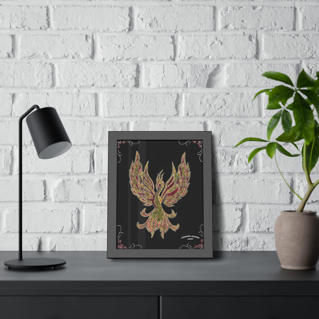 Hand Painted Acrylic Phoenix Print