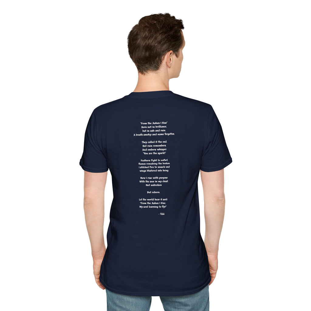 Floral Feather Acrylic Print T-Shirt