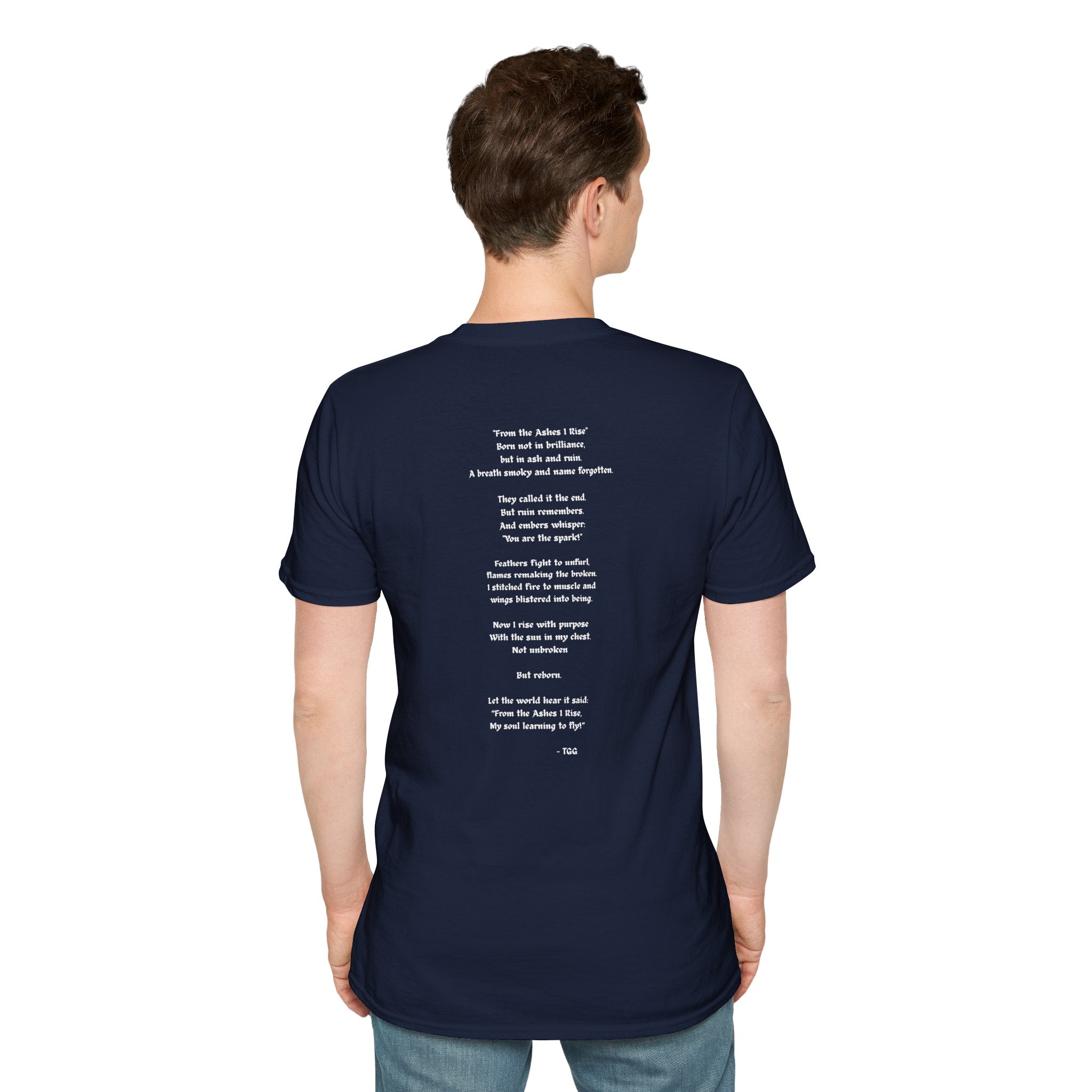Floral Feather Acrylic Print T-Shirt
