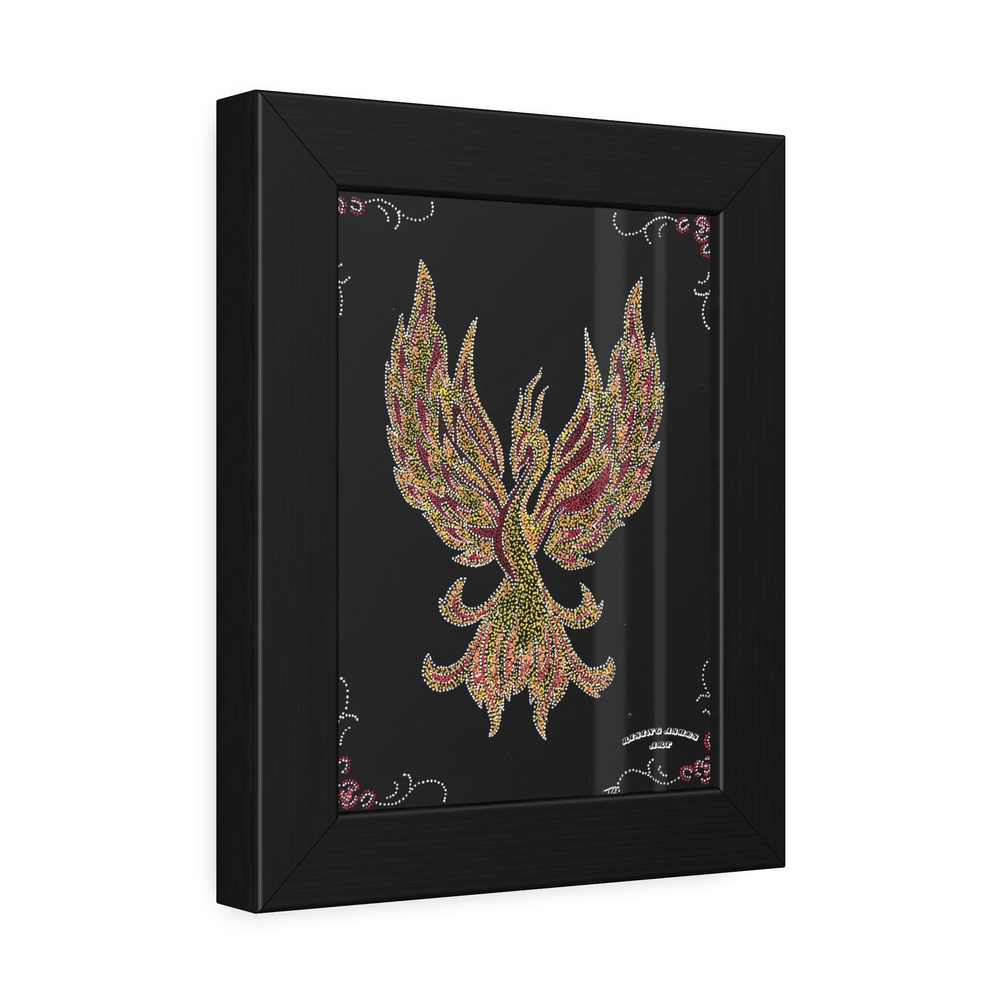 Hand Painted Acrylic Phoenix Print
