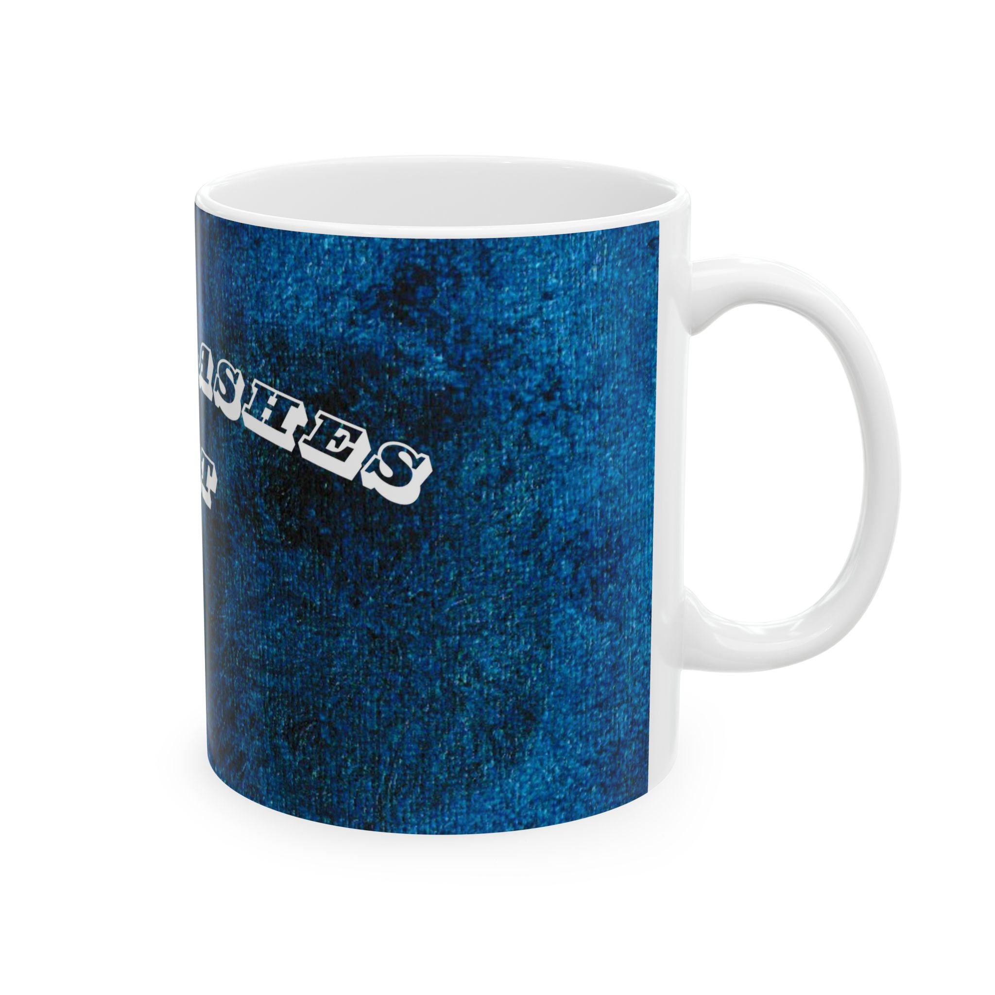 RisingAshesArt Logo Blue Mug- White(11oz & 15oz)