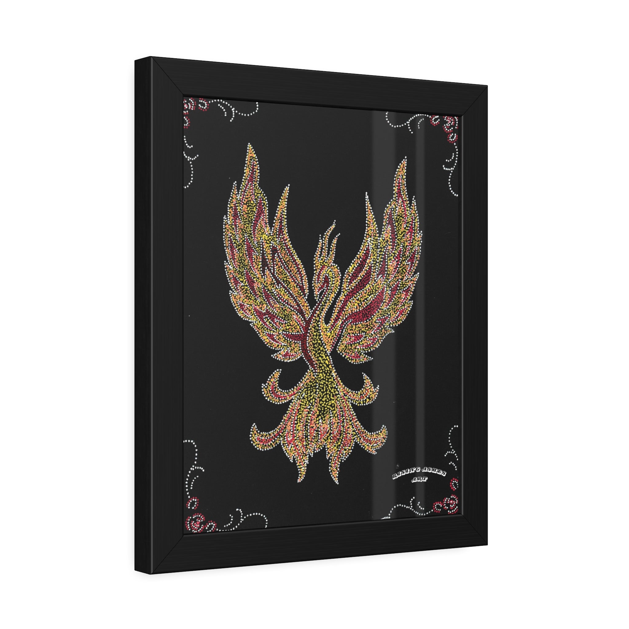 Hand Painted Acrylic Phoenix Print