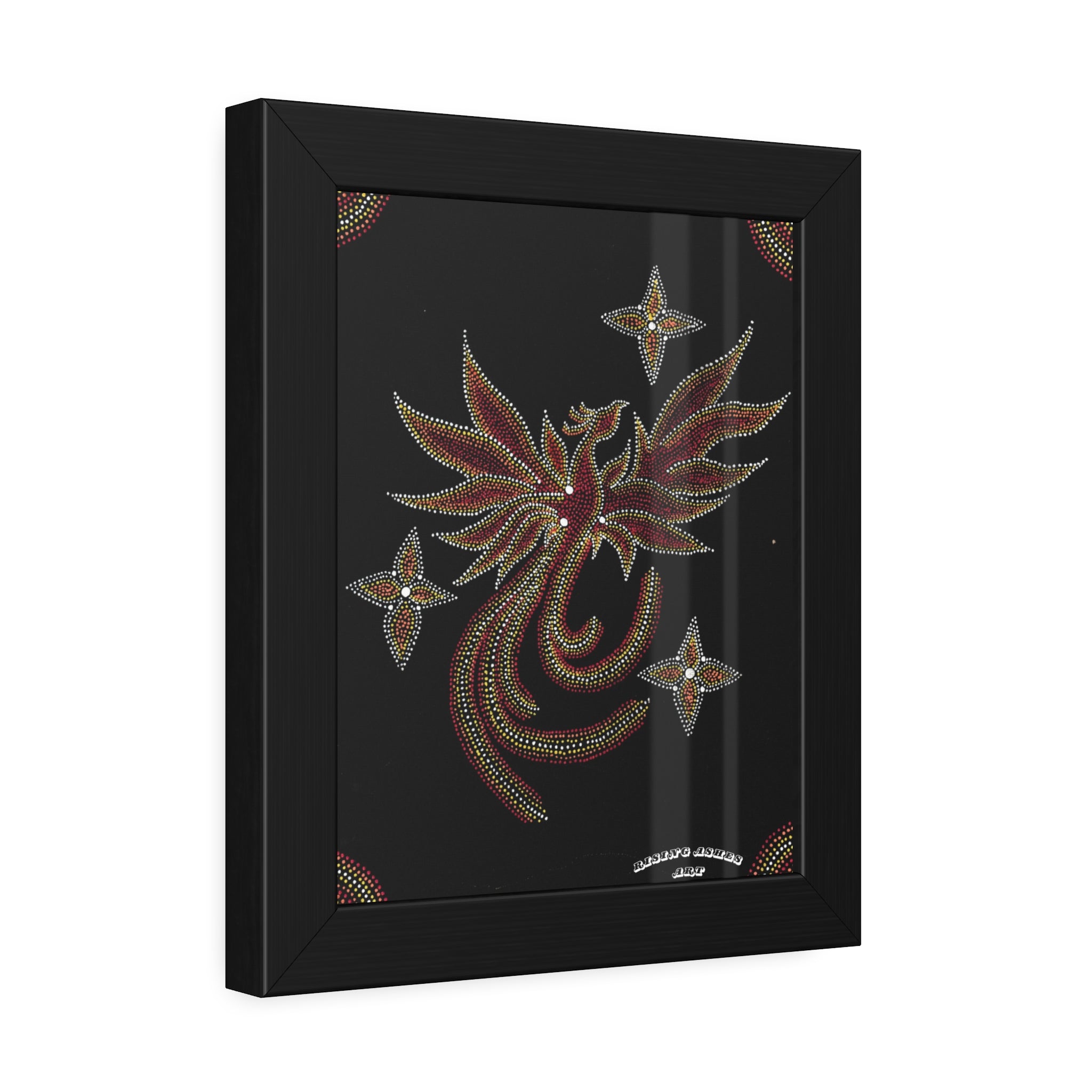 Hand Painted Acrylic Phoenix Star Print