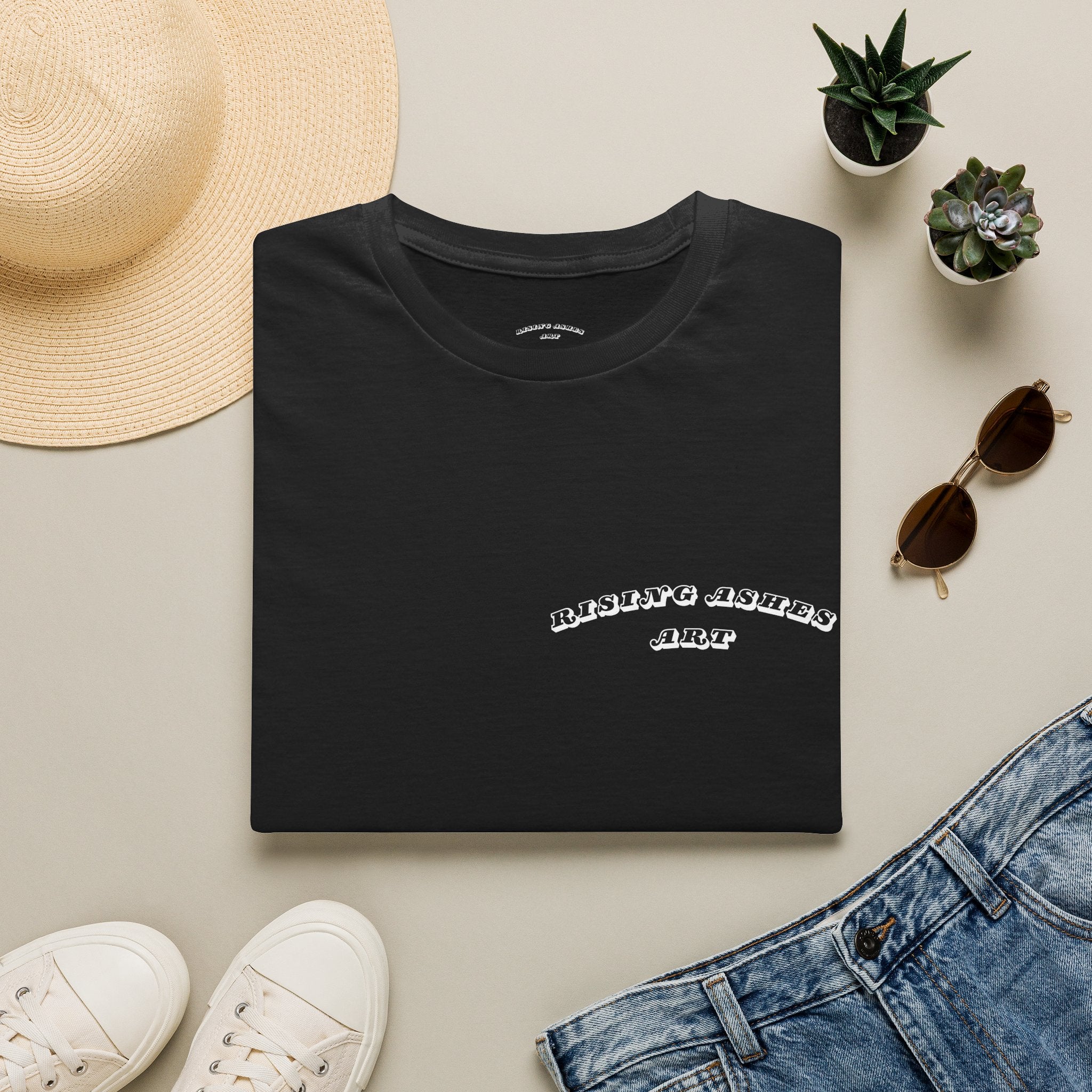 RisingAshesArt Logo T‑Shirt